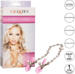 Calexotics First Time Crystal Nipple Teasers Nipple Clamps Pink