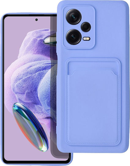 Sonique Card Back Cover Σιλικόνης με Υποδοχή για Κάρτες Λιλά (Redmi Note 12 Pro+)