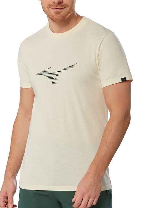 Mizuno Sportliches T-Shirt Beige
