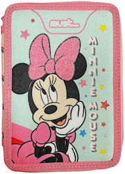 Must Disney Minnie Mοuse Pencil Case Full with 2 Compartments Pink