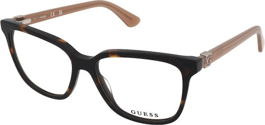 Guess Γυναικείος Σκελετός Γυαλιών σε Καφέ Χρώμα GU2937 052