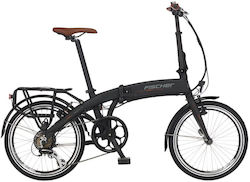 Fischer FR 18 20" Μαύρο Σπαστό Ανδρικό Ηλεκτρικό Ποδήλατο Πόλης με Ταχύτητες