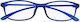 Silac Lesebrille +2.25 in Blau Farbe 7604