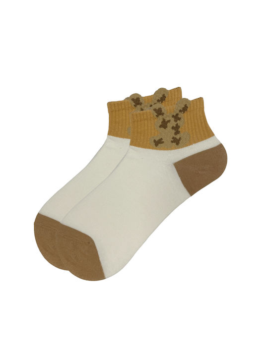 BIGMOUTH Women's Beige Sock -CP2311-5