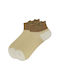 BIGMOUTH Women's Beige Socks -CP231-3