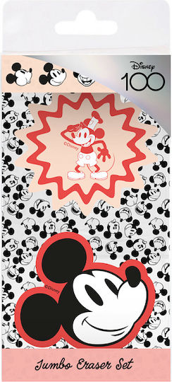 Grupo Erik Σετ Γόμες για Μολύβι Disney Mickey 2τμχ Κόκκινες