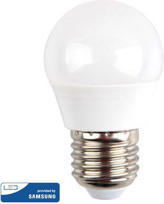 V-TAC LED Lampen für Fassung E27 und Form G45 Naturweiß 470lm Dimmbar 1Stück