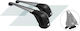 Farad Car Roof Bars Aluminum for Citroen C3 Aircross 2017 Set with Roof Rack Legs and Lock Silver