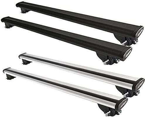 Farad Car Roof Bars Aluminum 120cm for Ford Kuga 5D 2013-2020 Set with Roof Rack Legs and Lock Black
