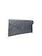 Savil Leather Women's Envelope Gray