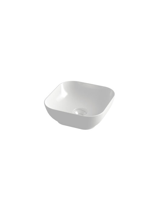 Orabella Trend Square 02 Vessel Sink Porcelain 38x38x14.4cm White