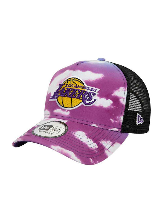 New Era Los Angeles Lakers Summer City A-Frame Trucker Cap 60240455