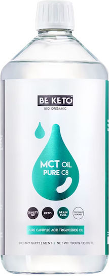 BeKeto MCT Oil Pure C8 Supplement for Weight Loss 1000ml Pure