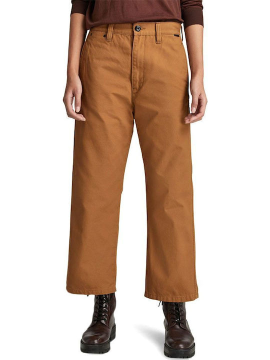 G-Star Raw Femeiesc Chino Pantaloni Relaxed Fit Maro