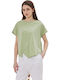 Namaste Femeie Supradimensionat Tricou Verde