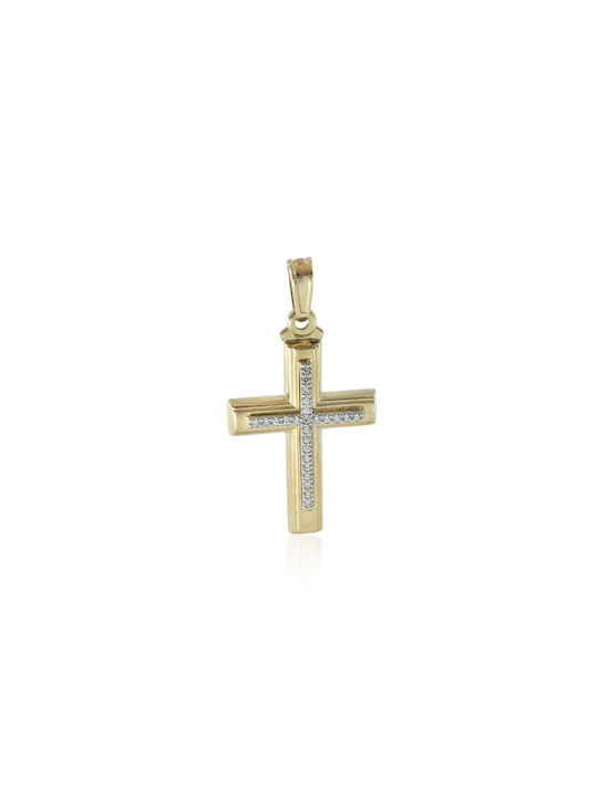 14K Gelbgold Kreuz