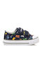 Παιδικά Sneakers με Σκρατς Navy Μπλε