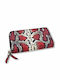 Leather Women's Wallet Classic Red
