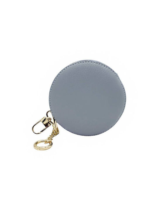 Savil Keychain Leather Light Blue