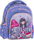 Graffiti Gorjuss School Bag Backpack Kindergarten in Lilac color