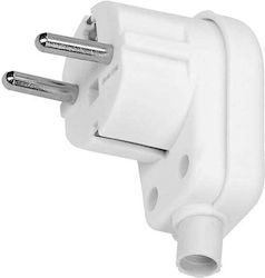 Redled Stecker Männlich Schuko Ecke Weiß