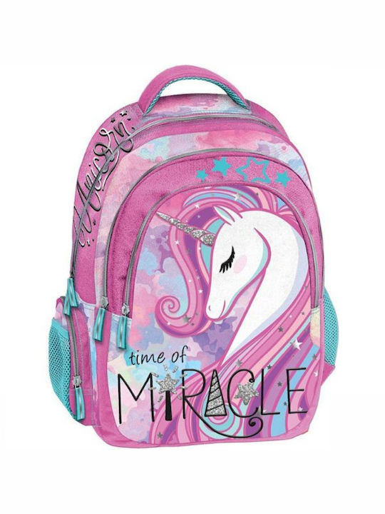 Graffiti Unicorn School Bag Backpack Elementary, Elementary in Pink color