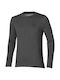 Mizuno Men's Athletic Long Sleeve Blouse Gray