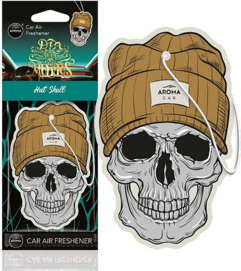 Aroma Car Car Air Freshener Tab Pendand Muertos Hat Skull