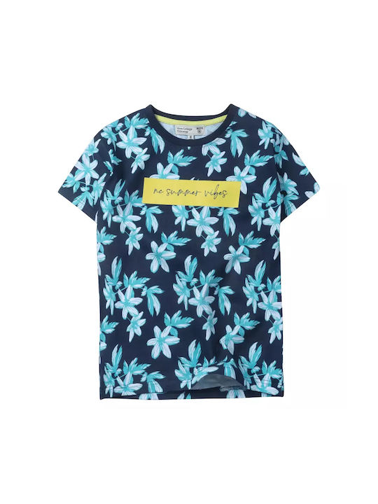 New College Kinder-T-Shirt Blau