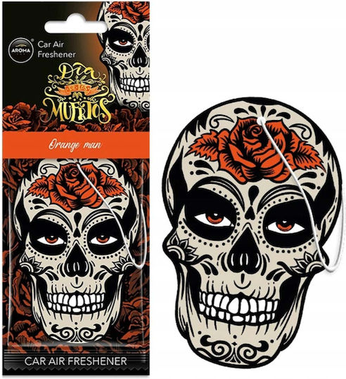 Aroma Car Car Air Freshener Tab Pendand Muertos Orange Man Island Driftwood