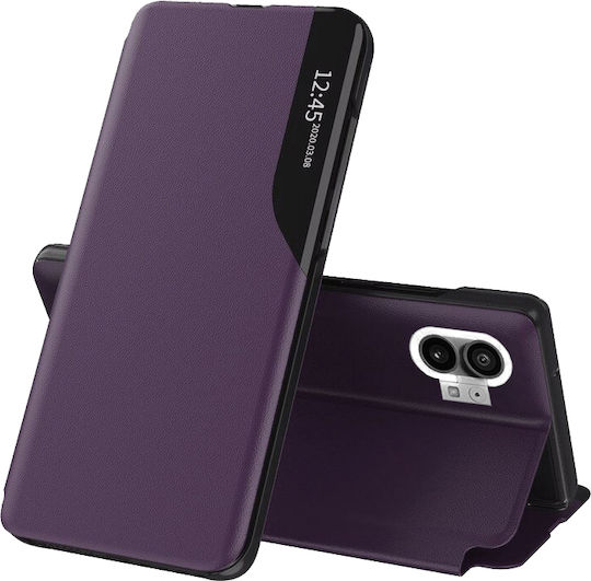 Techsuit eFold Series Book Δερματίνης 1mm Μωβ (Nothing Phone 1)
