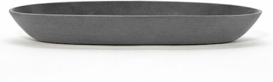 Ecopots Teller Topf Kunststoff Grey 25.6x25.6cm 04.01.0525