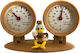 Guard Car Thermometer and Hygrometer Analog Instrument