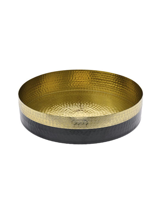 Iliadis Aluminum Round Decorative Tray 34x34x8cm