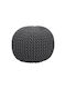 Hocker Für das Wohnzimmer Gepolstert mit Stoff Dori Gray 45x45x35cm