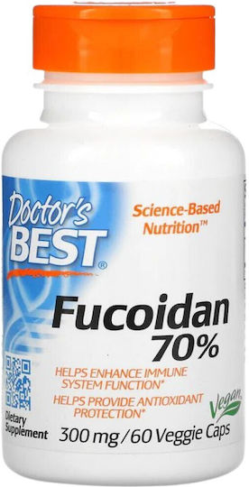 Doctor's Best Fucoidan 70% 300мг 60 вегетариански капсули