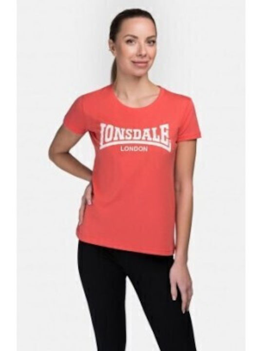 Lonsdale Cartmel Γυναικείο T-shirt Πορτοκαλί