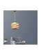 Verstellbar Hängelampe Beige Raster mit Fassung E27 32x26cm.