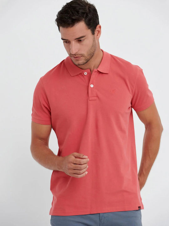 Garage Fifty5 Ανδρικό T-shirt Κοντομάνικο Polo Ροζ