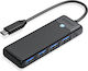 Orico Hub 4 Θυρών USB 3.0 με σύνδεση USB-C