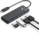 Orico USB-Hub 4 Anschlüsse USB 3.0 mit USB-C Anschluss