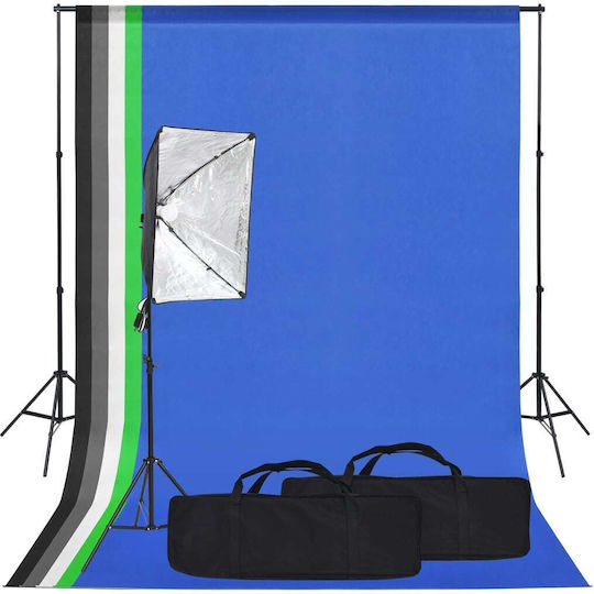 vidaXL Lighting Kit for Photographic Studio Softbox Background Lighting Kit for Studio