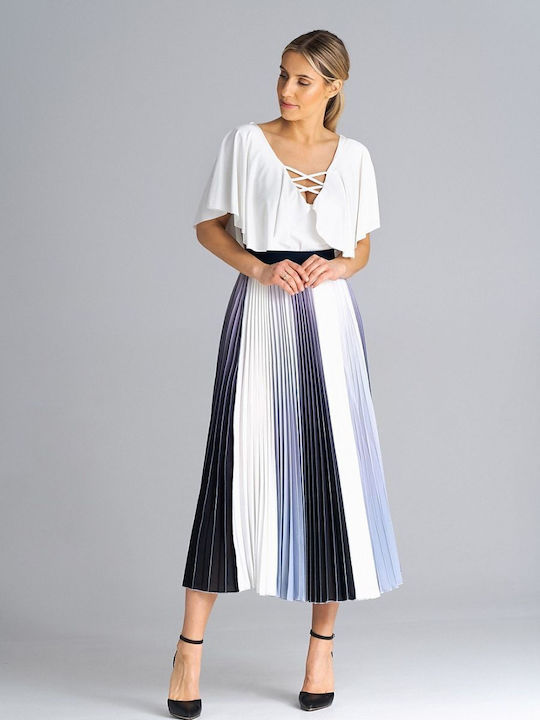 Figl M944 Pleated Midi Skirt