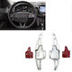Carner Steering Wheel Decoration Aluminum Shift Paddles for Ford Focus 2015-2019 Silver 2pcs in Silver Color 0029794