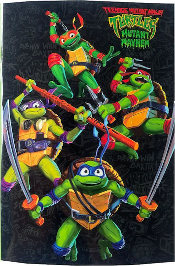 Gim Τετράδιο Ριγέ Β5 Ninja Turtles Πολύχρωμο