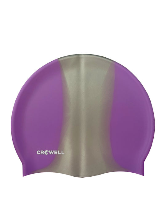 Crowell Crowell Adult Swimming Cap Made of Purple Silicone