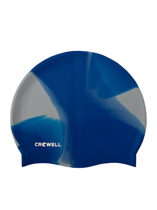 Crowell Silicone Adults Swimming Cap Blue