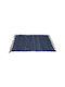 Fylliana Loom Teppich Rechteckig Synthetisch,Polyester/Cotton/Leather Blau