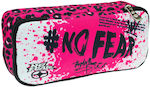 No Fear Fabric Pencil Case with 1 Compartment Fuchsia