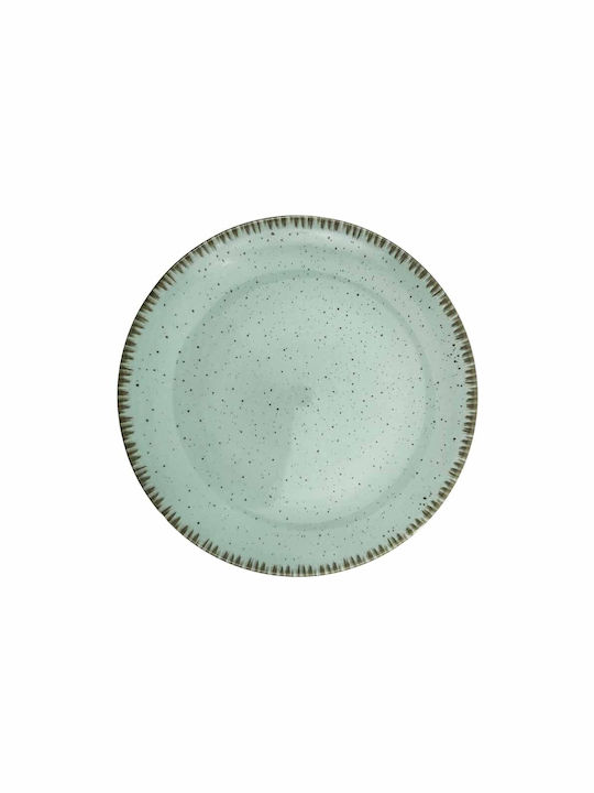 Dot Pistachio Plate Desert made of Porcelain Green with Diameter 20cm